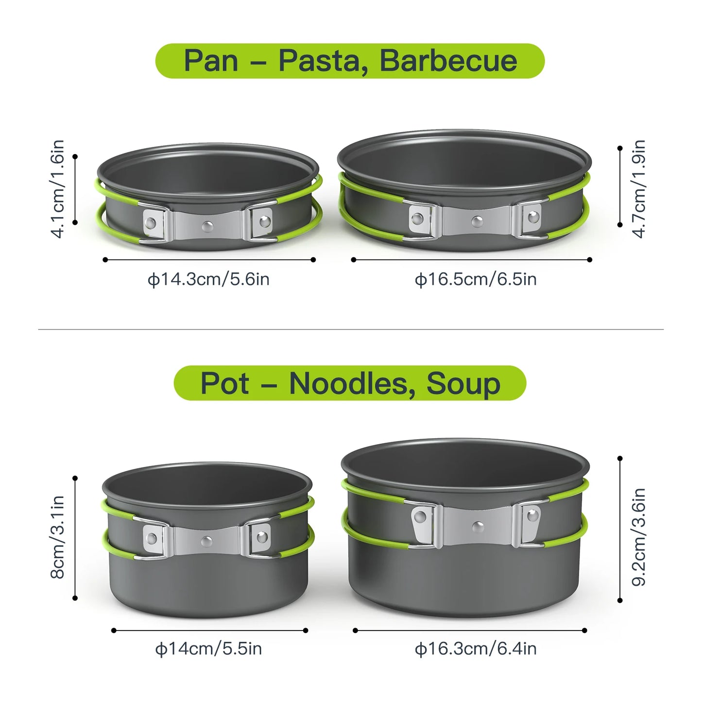 Camping Cookware Mess Kit