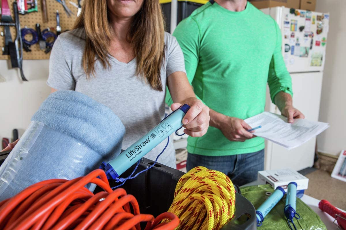 Personal Water Filter for Hiking, Camping, Travel, and Emergency Preparedness